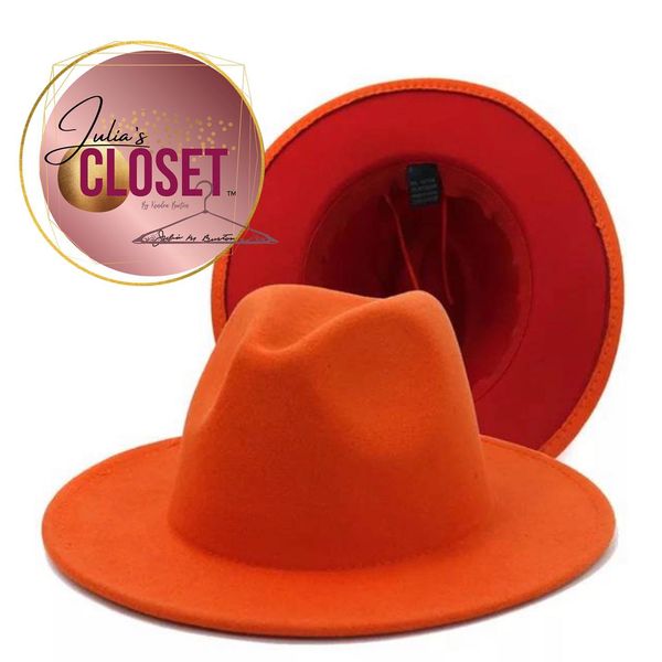 Orange & Red Fedora